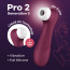 Симулятор орального секса для женщин Satisfyer Pro 2 Generation 3 Connect App, бордовый - Фото №16