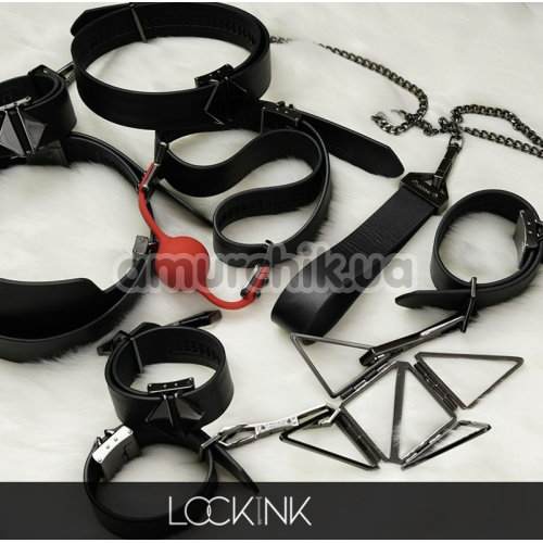 Бондажный набор Lockink Sevanda Bondage & Restraints Set, коричневый