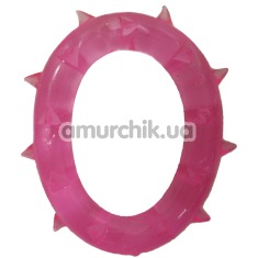 Кільце-насадка Pure Arousal рожеве з короткими шипами - Фото №1