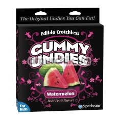 Съедобные мужские трусики Edible Crotchless Gummy Panties, арбуз - Фото №1