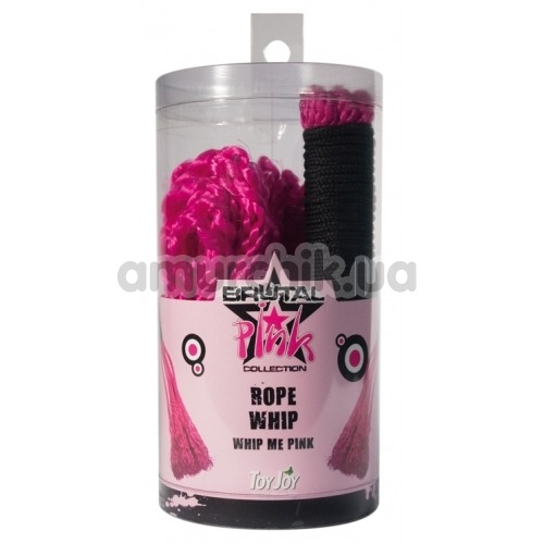 Плеть Brutal Pink Rope Whip, розовая