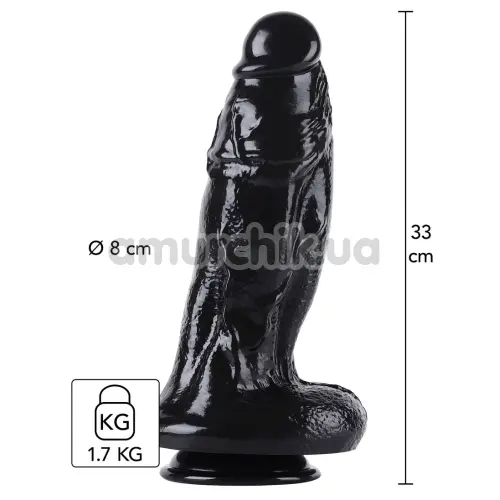 Фалоімітатор Hidden Desire Extreme Dong Xtra Thick XXL 33 см, чорний
