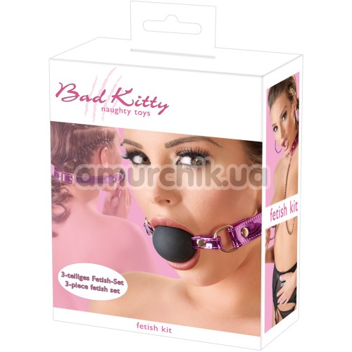 Бондажный набор Bad Kitty Fetish Kit, фиолетовый