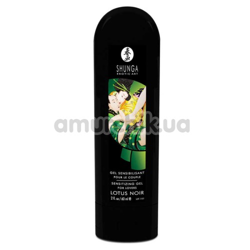 Збуджуючий гель Shunga Lotus Noir для чоловіків і жінок, 60 мл - Фото №1