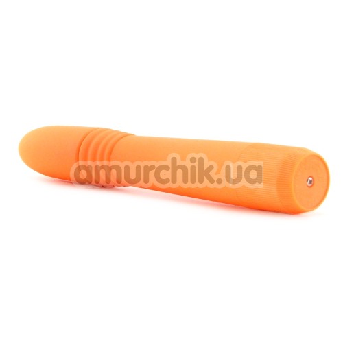 Вібратор Neon Luv Touch Ribbed Slims помаранчевий