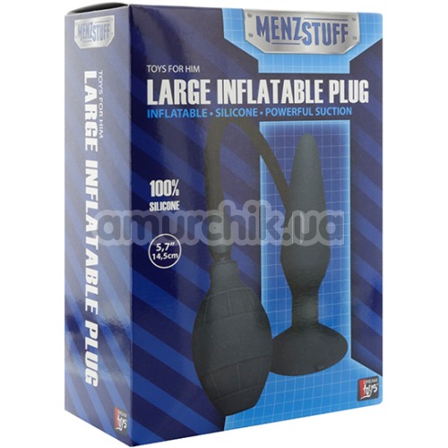 Анальный расширитель Menzstuff Large Inflatable Plug, черный