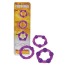Набор эрекционных колец Ultra Soft & Stretchy Pro Rings Purple, 3 шт - Фото №2
