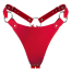 Трусики Feral Feelings String Bikini Leather, червоні - Фото №0