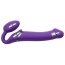 Безремневой страпон с вибрацией Strap-On-Me Vibrating Bendable Strap-On M, фиолетовый - Фото №4