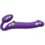Безремневой страпон с вибрацией Strap-On-Me Vibrating Bendable Strap-On L, фиолетовый - Фото №3
