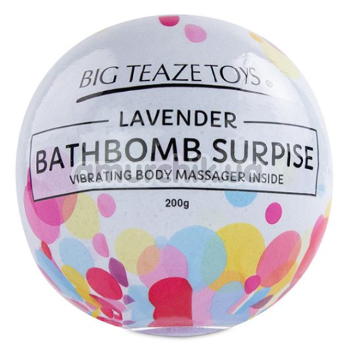 Бомбочка для ванны с вибропулей Big Teaze Toys Bath Bomb Surprise Lavender