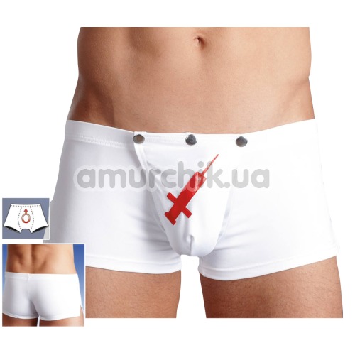 Трусы-шорты мужские Svenjoyment Underwear Медбрат, белые