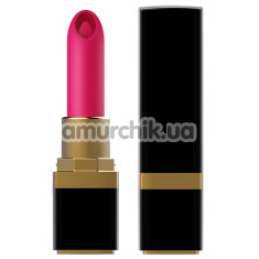 Кліторальний вібратор Boss Series Rechargeable Lipstick Vibrator, рожевий - Фото №1