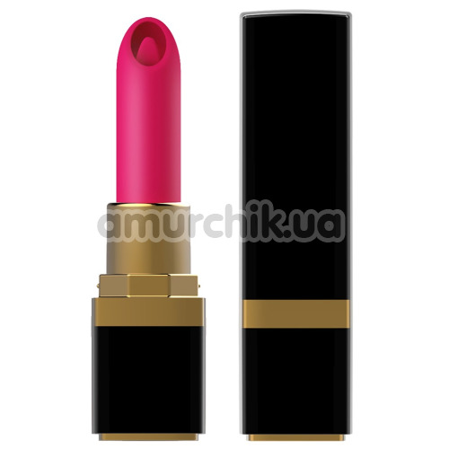 Клиторальный вибратор Boss Series Rechargeable Lipstick Vibrator, розовый - Фото №1
