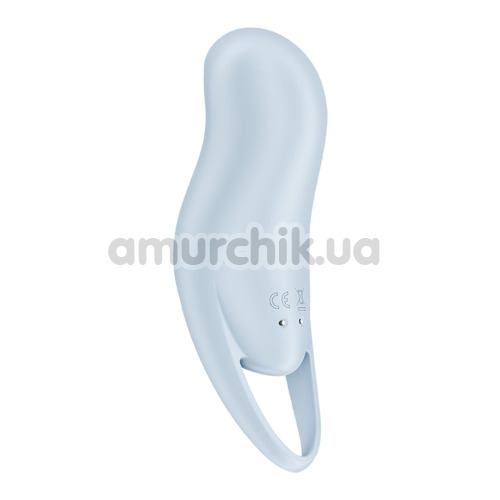 Симулятор орального секса для женщин с вибрацией Satisfyer Pocket Pro 1, голубой