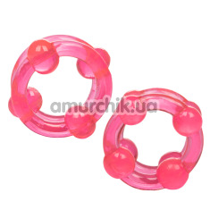 Набір ерекційних кілець Island Rings Double Stackers рожевий, 2 шт - Фото №1