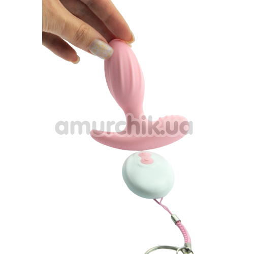 Анальная пробка с вибрацией Outward Wearble Anal Plug, розовая