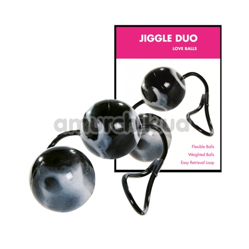 Вагинальные шарики Minx Jiggle Duo Love Balls, черные