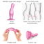 Фалоімітатор Strap-On-Me Dildo Plug Curvy M, рожевий - Фото №3