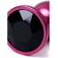 Анальная пробка с черным кристаллом Toyfa Metal 717007-95, розовая - Фото №5