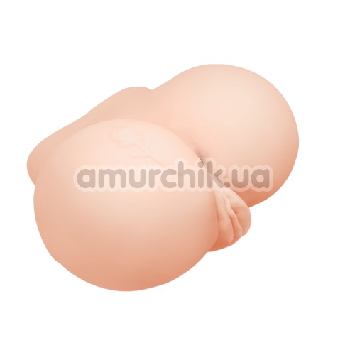 Искусственная вагина и анус с вибрацией Crazy Bull Vagina And Anal 107Z-1, телесная