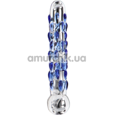 Фалоімітатор Glass Worxx Diamond Dazzler, блакитний - Фото №1