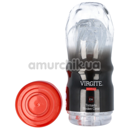 Мастурбатор Virgite Essentials Tornado Stroker Clear E16, прозрачный