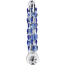 Фаллоимитатор Glass Worxx Diamond Dazzler, голубой - Фото №0
