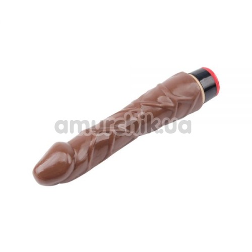 Вибратор Real Touch XXX 9 с крупными венами, коричневый