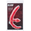 Безремневой двойной страпон с вибрацией Black&Red Strapless Strapon, красный - Фото №3