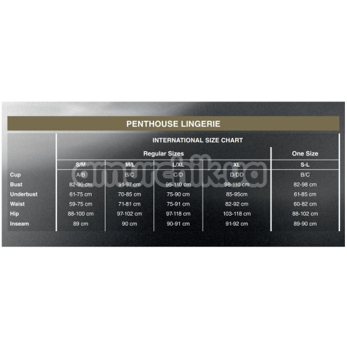 Комплект Penthouse Lingerie Sweet Retreat, чорний: пеньюар + трусики-стрінги