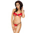Комплект Passion Free Your Senses Coctail Bikini, красный: бюстгальтер + трусики-стринги