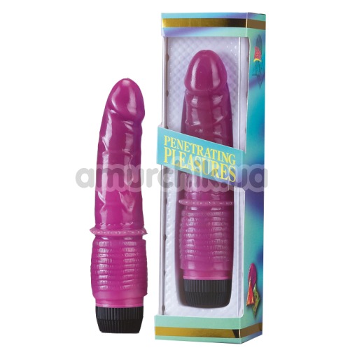 Вибратор Penetrating Pleasures, 18.5 см фиолетовый