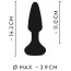 Анальная пробка с вибрацией гладкая Anos Finest Butt Plug Wear, черная - Фото №5