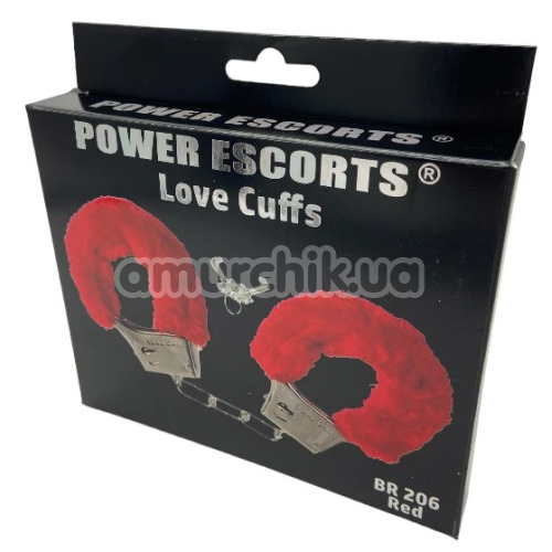 Наручники Power Escorts Love Cuffs, червоні