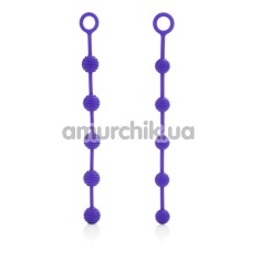 Набір анальних ланцюжків Posh Silicone "O" Beads, фіолетовий - Фото №1