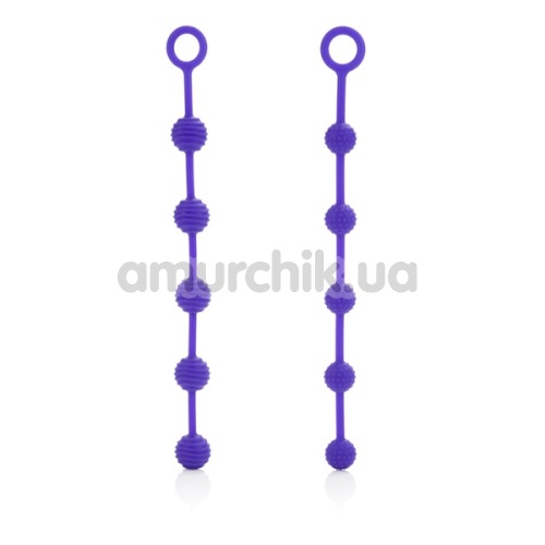 Набор анальных цепочек Posh Silicone “O” Beads, фиолетовый - Фото №1