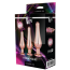 Набор из 3 анальных пробок с розовым кристаллом Gleaming Love Pleasure Plug Set, розовый - Фото №4