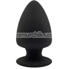 Анальна пробка Cheeky Love Premium Silicone Plug M, чорна - Фото №1