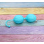 Вагинальные шарики Loveshop Silicone Flower Kegel Balls, голубые - Фото №2