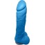 Мыло в виде пениса с присоской Чистий Кайф L, голубое - Фото №1