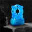 Виброкольцо Stay Hard Rechargeable 5 Function Cock Ring, голубое - Фото №4