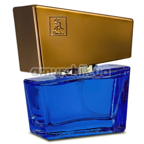 Духи с феромонами Shiatsu Pheromone Fragrance Men Dark Blue для мужчин, 15 мл