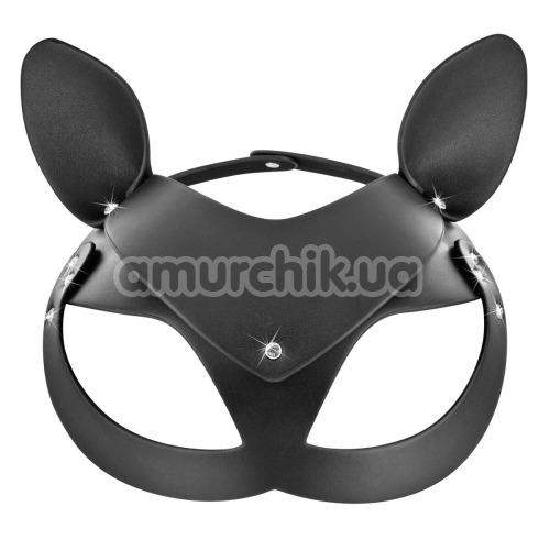 Маска кошечки Fetish Tentation Enjoy Pain Adjustable Catwoman Diamond Mask, черная - Фото №1