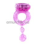 Эрекционное кольцо c вибрацией Boss Series Vibro Cock Ring, розовое - Фото №1