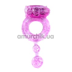 Ерекційне кільце з вібрацією Boss Series Vibro Cock Ring, рожеве - Фото №1