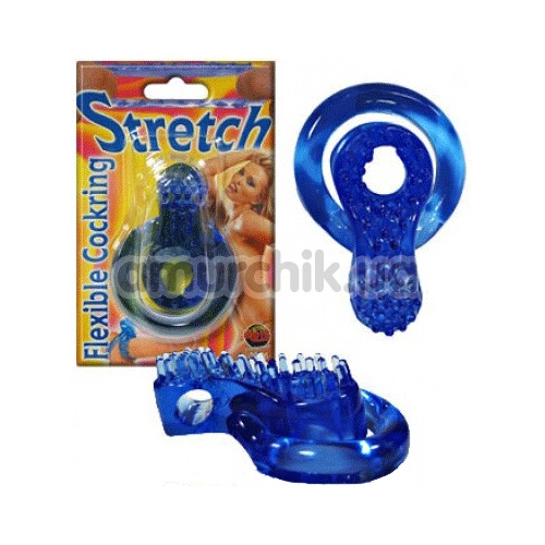 Кільце-насадка Stretch Ring з двома кільцями синє