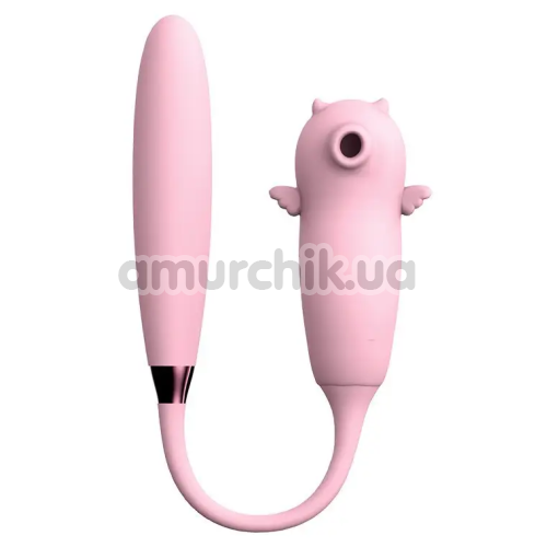 Симулятор орального секса с вибрацией для женщин Viola Dual Purpose, розовый - Фото №1