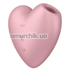 Симулятор орального сексу для жінок з вібрацією Satisfyer Cutie Heart, рожевий - Фото №1