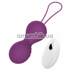 Вагінальні кульки з вібрацією Boss Remote Control Tighten Vibrating Egg, фіолетові - Фото №1